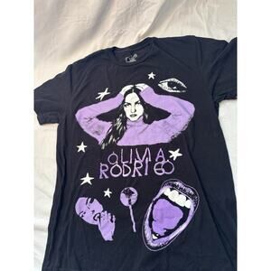 Olivia Rodrigo T-shirt Size M Black Purple Graphic Concert Official Merch